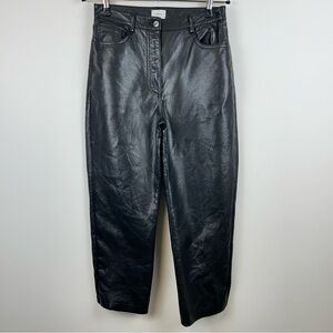 Wilfred Melina Faux Leather Pants Black Size 6